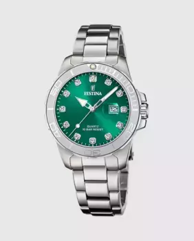 F20503/7 Женские часы Boyfriend из серебряной стали Festina, серебрянный