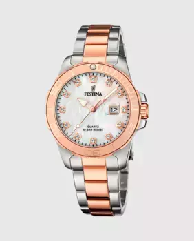 F20505/1 Женские часы Boyfriend из серебряной стали Festina, серебряный