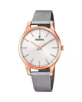 F20507/1 Boyfriend Collection серебряные женские часы из стали Festina, серебро