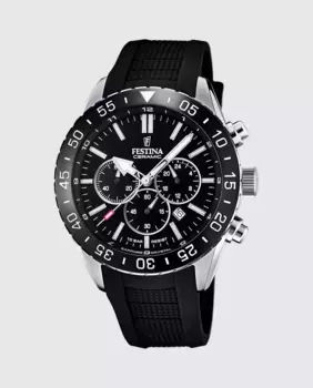 F20515/2 Мужские керамические черные резиновые часы Festina, черный