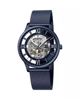 F20574/1 Автоматические мужские часы из синей стали Festina, синий