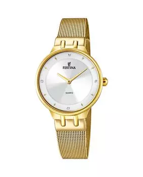 F20598/1 Женские часы Mademoiselle из золотой стали Festina, золотой