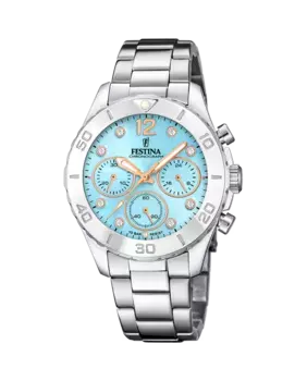 F20603/4 Женские часы Boyfriend из серебряной стали Festina