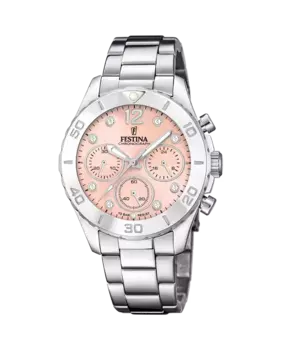 F20603/7 Женские часы Boyfriend из серебряной стали Festina, серебряный