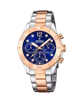 F20605/3 Женские часы Boyfriend из серебряной стали Festina, серебряный