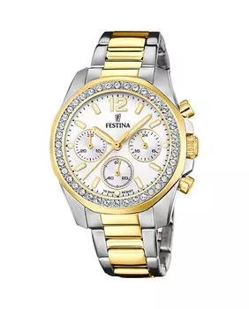 F20607/1 Женские часы Boyfriend из серебряной стали Festina, серебро