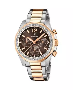 F20608/1 Женские часы Boyfriend из серебряной стали Festina, серебро