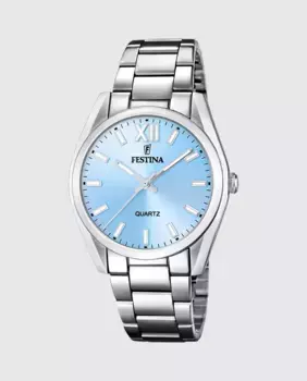 F20622/3 Женские часы Boyfriend из серебряной стали Festina, серебряный