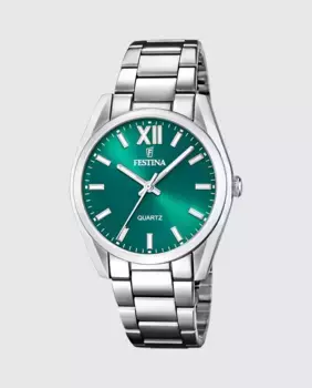 F20622/C Женские часы Boyfriend из серебряной стали Festina, серебряный
