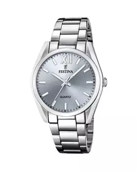 F20622/J Женские часы Boyfriend из серебряной стали Festina, серебро