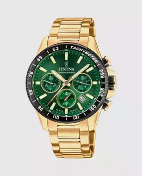 F20634/4 Мужские часы Timeless Chronograph из золотой стали Festina, золотой