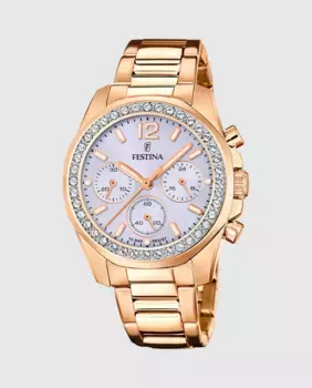 F20639/9 Женские стальные часы Boyfriend Rainbow Festina, розовый