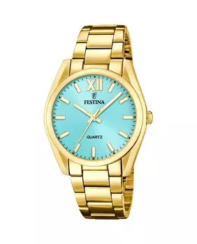 F20640/2 Женские часы Boyfriend из золотой стали Festina, золотой