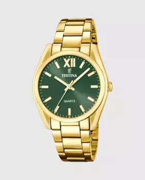 F20640/4 Женские часы Boyfriend из золотой стали Festina, золотой