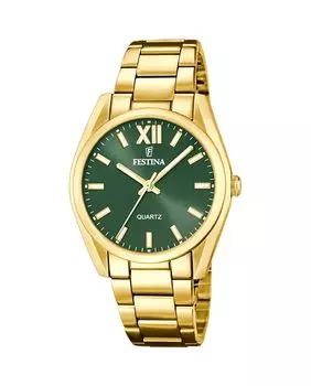 F20640/4 Женские часы Boyfriend из золотой стали Festina, золотой