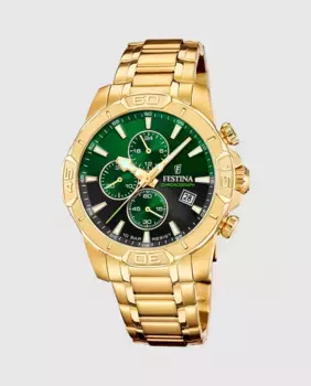 F20705/6 Мужские часы Timeless Chronograph в корпусе из золотой стали Festina