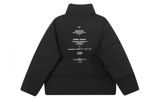 F426 Пуховик унисекс, Черный