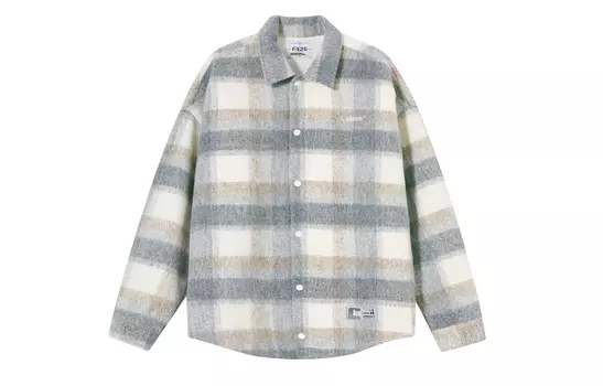 F426 Рубашка унисекс, Серо-коричневый