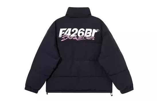 F426 Стеганая куртка унисекс, Черный