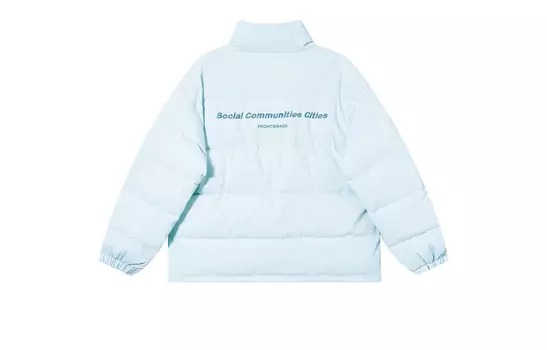 F426 Стеганая куртка унисекс, Синий