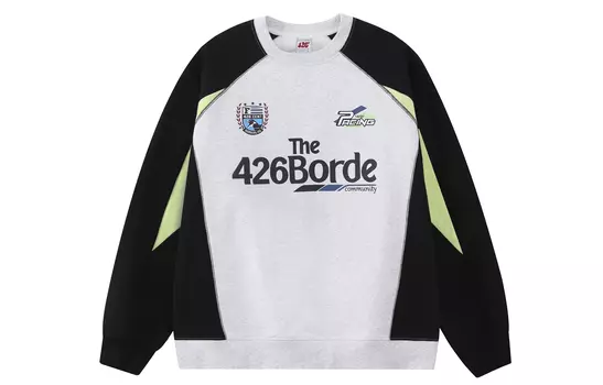 F426 Толстовка унисекс, Голубой паркетно-серый