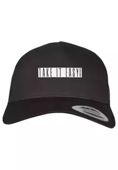 F4NT4STIC фуражка "Retro Trucker Cap Take It Easy", принт, черный
