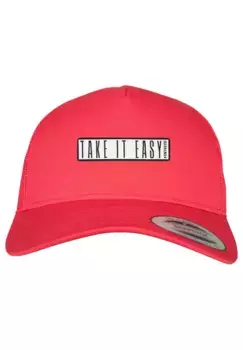 F4NT4STIC фуражка "Retro Trucker Cap Take It Easy", принт, красный
