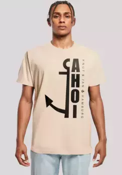 F4NT4STIC Футболка "Ahoi Anker Crop Knut & Jan Hamburg", принт, цвет Sand
