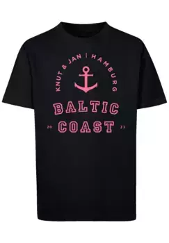 F4NT4STIC Футболка "Baltic Coast Knut & Jan Hamburg", принт, черный
