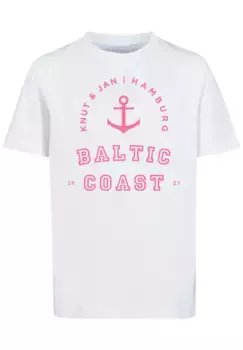F4NT4STIC Футболка "Baltic Coast Knut & Jan Hamburg", принт, белый