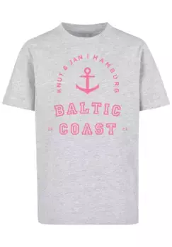 F4NT4STIC Футболка "Baltic Coast Knut & Jan Hamburg", принт, серый