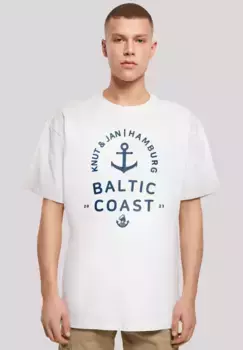 F4NT4STIC Футболка "Baltic Sea Logo Knut & Jan Hamburg", принт, белый