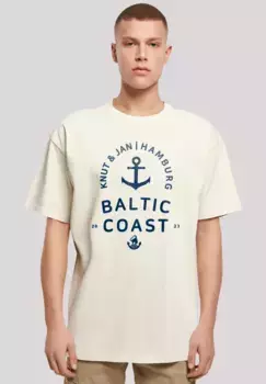 F4NT4STIC Футболка "Baltic Sea Logo Knut & Jan Hamburg", принт, цвет Sand