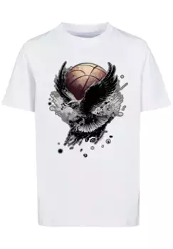 F4NT4STIC Футболка "Basketball Eagle", принт, белый