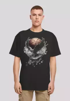 F4NT4STIC Футболка "Basketball Eagle", принт, черный