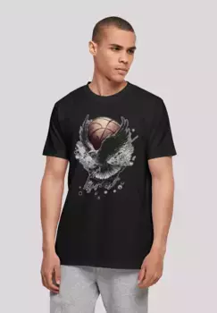 F4NT4STIC Футболка "Basketball Eagle", принт, черный