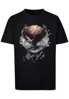 F4NT4STIC Футболка "Basketball Eagle", принт, черный