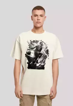 F4NT4STIC Футболка "Basketball Splash Sport OVERSIZE TEE", принт, цвет Sand