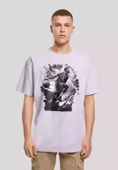 F4NT4STIC Футболка "Basketball Splash Sport OVERSIZE TEE", принт, цвет Lilac