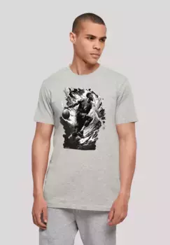 F4NT4STIC Футболка "Basketball Splash Sport UNISEX", принт, серый