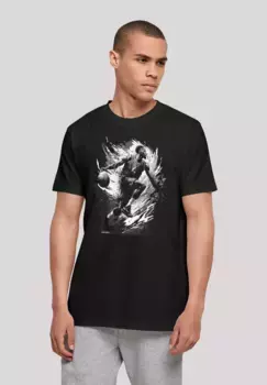 F4NT4STIC Футболка "Basketball Splash Sport UNISEX", принт, черный