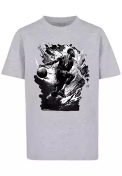 F4NT4STIC Футболка "Basketball Splash Sport UNISEX", принт, серый