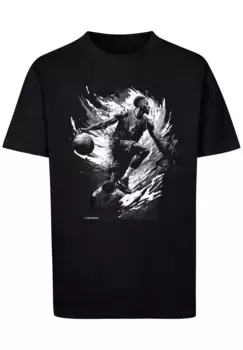 F4NT4STIC Футболка "Basketball Splash Sport UNISEX", принт, черный