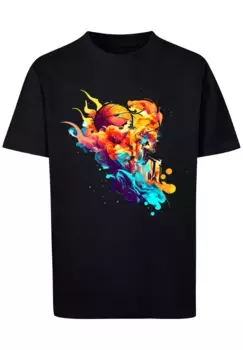 F4NT4STIC Футболка "Basketball Sport Player УНИСЕКС", принт, черный