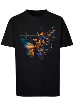 F4NT4STIC Футболка "Butterfly Spring Tee Unisex", принт, черный
