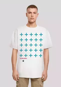 F4NT4STIC Футболка "Crosses Blue", принт, белый