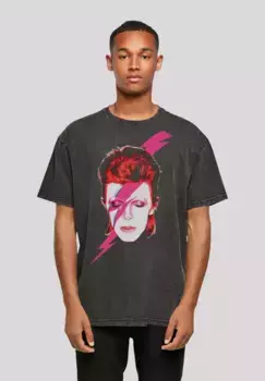 F4NT4STIC Футболка "David Bowie Oversize T-Shirt", принт, черный