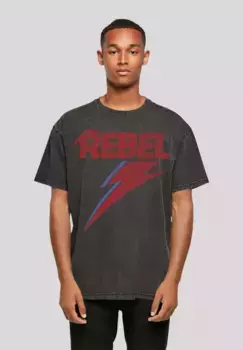 F4NT4STIC Футболка "David Bowie Oversize T-Shirt", принт, черный