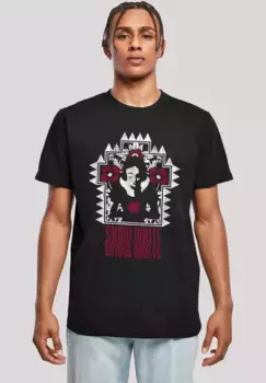 F4NT4STIC Футболка "Disney Boys Snow White Snow White Warped", принт, черный