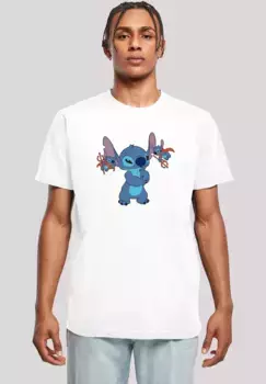 F4NT4STIC Футболка "Disney Lilo & Stitch Little Devils", принт, белый